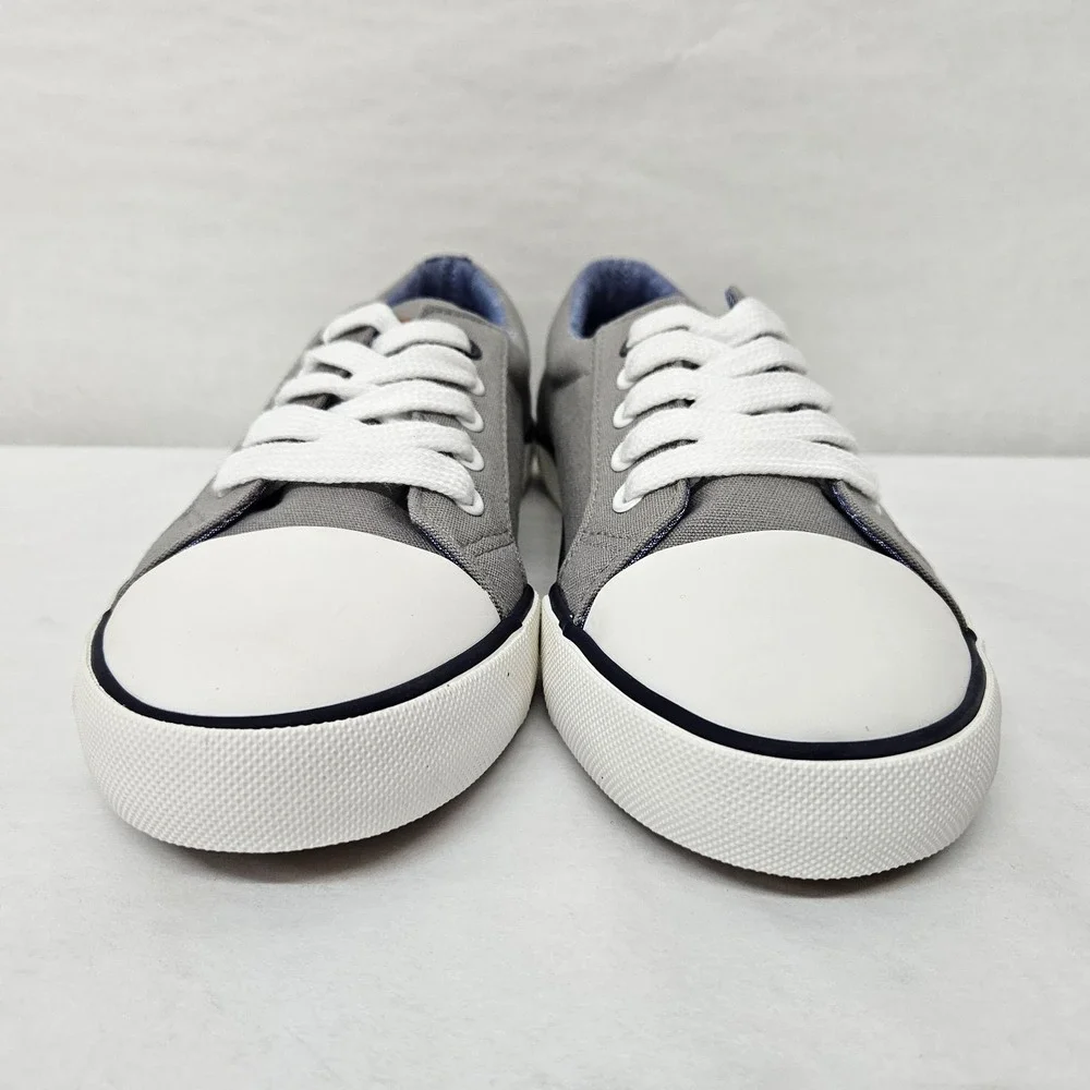 Tommy Hilfiger Cormac Core Casual Shoes 1958238 Grey Canvas White Kids Size 4
